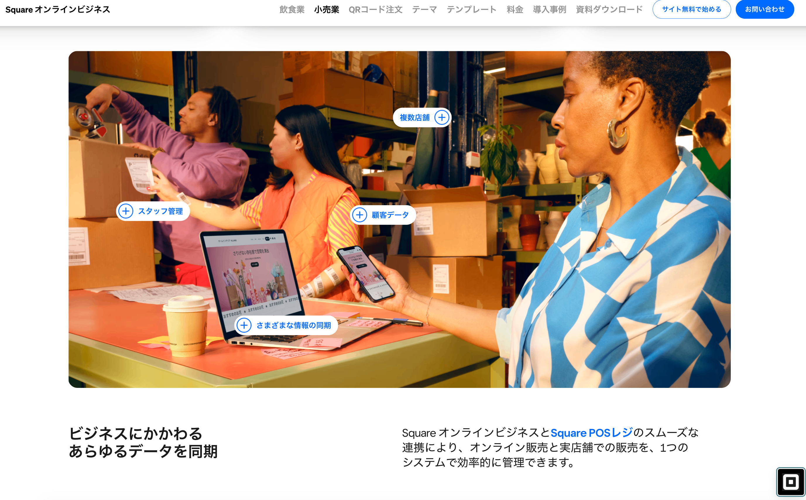 Squareオンラインビジネス紹介画像の3枚目