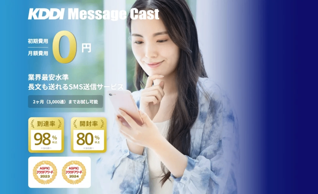 KDDI Message Cast紹介画像の1枚目